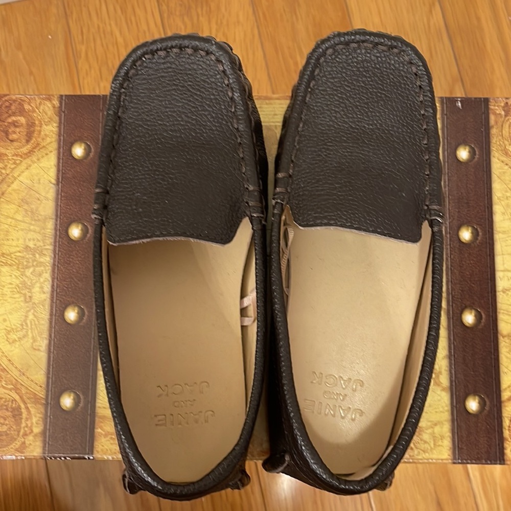 Janie and Jack Dark Brown Dress Loafers